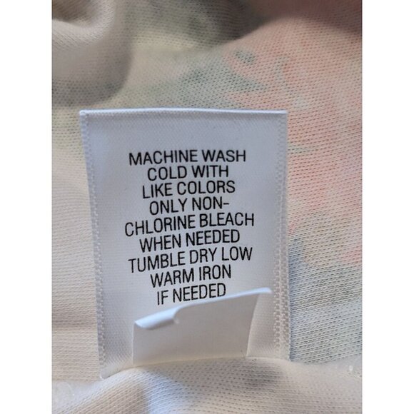 Croft & Barrow Plus 2X Top Shirt Orange Yellow Floral Flower Short Sleeve Cotton - Picture 8 of 8